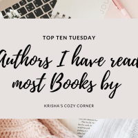 TOP TEN AUTHORS I’VE READ THE MOST BOOKS BY